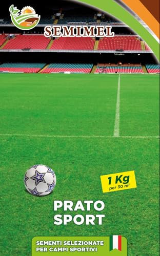 Prato Sport - Miscuglio Ideale per Campi Sportivi e Aree Ricreative, 1 kg di Semi 1 confezione