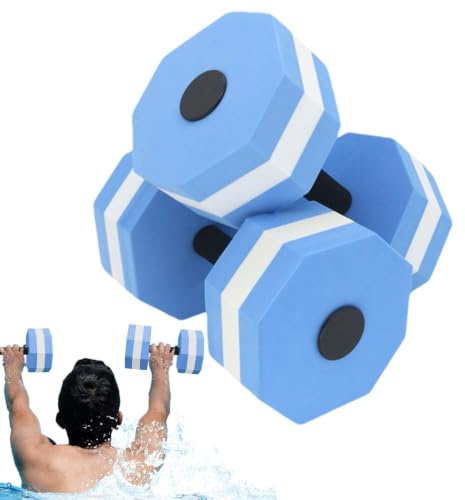 Poids De Piscine Pour Exercices Aquatiques 2 pièces portable antidérapant | Haltères de workout en piscine Pour adolescents adultes seniors entraînement perte de poids natation