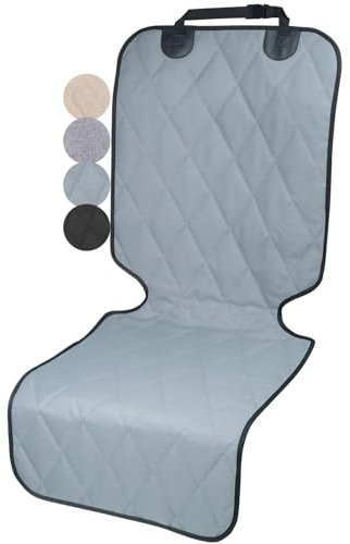 VIVAGLORY Front Car Seat Cover for Dog Seatflex Dog Seat Protector, Car Cover for Pet, Front Single Bucket Captain Chair Protector, Standard, Grey, 1Pack