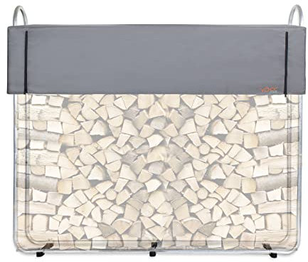 CCLIFE Portalegna da Esterno in Metallo per accatastare Legna Scaffale portalegna da Esterno