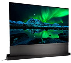 Lumene Écrans de Projection motorisés de Sol Eden Extra Bright UST 120 Pouces Autoportant, Électrique Rétractable, ALR CLR, 4K UHD, Home Cinéma Portable, Écran pour Projecteur Ultra-Courte Focale