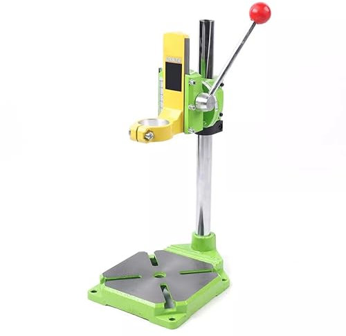 90°Drill Press Stand 49cm Bench Drill Stand Press Bench Floor Drill Press Stand with 3* Plastic and Cover, Heads Table Stand Workbench Pillar Clamp Drilling Tool for Home DIY Industry Work