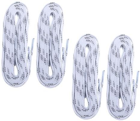 Supvox Hockey-schlittschuh-schnürsenkel 4 Stück Gewachst Strapazierfähig Für Boot Eishockey Eiskunstlauf Weicher Komfort