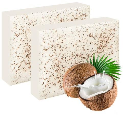 LOPHE Noce di Cocco Soap, Sapone da Doccia Vegano per Tutti i Tipi di Pelle - con Burro di Karité, Estratto di Cocco, Vitamina E e Olio d'oliva, per una pelle morbida, 2x100 g
