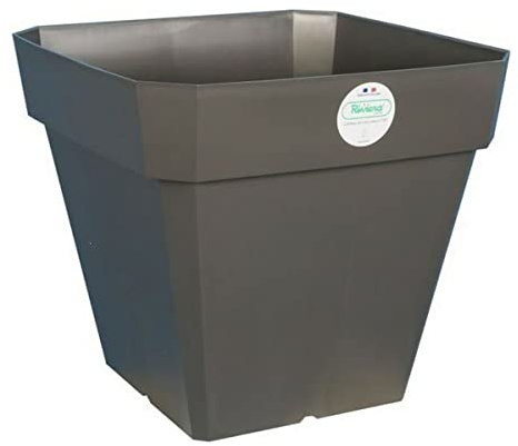 Pot à Soleilla Carré, 50cm Diamètre, Gris