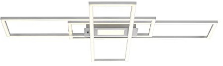 SellTec LED Deckenleuchte silber, inkl. Downlight, Deckenlampe mit CCT Lichttemperaturwechsel, dimmbar Fernbedienung