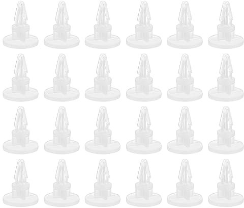 PATIKIL 6,2 mm PCB Espaceur, 100Paquet Rond Tête Clou Forme PCB Isolé Carte Carte Mère Écarteurs Plastique Pied Support Matériel Outil, Blanc
