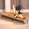 MinWadil Kaminholzrost 86,4 cm Kaminrost Rack Heavy Duty Massiver Stahl Kamin Holzroste Matt Schwarz Pulverbeschichtet Einfache Montage Feuerstelle Roste für Innen Außen