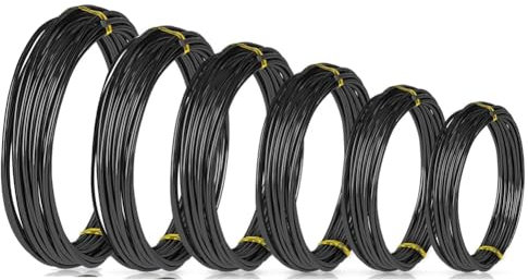 Loufy Bonsai-Draht, Bonsai-Werkzeugset, Bonsai-Form-Bonsai-Draht für -Bonsai-Formen, Gartenblumen- und Baumproduktion, 6 Stück