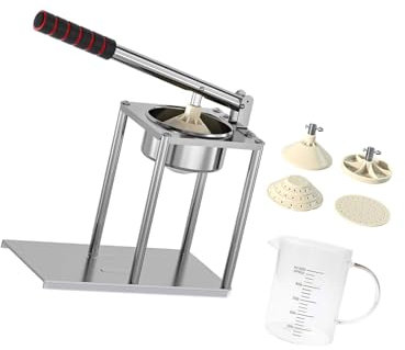 Zeiwohndc Prensa Fruta Manual Premium con Medición 500 Y Colchón Fruta Multipropósito con Colador