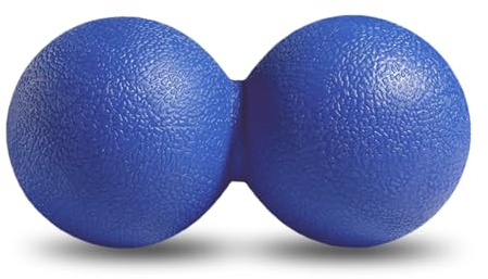 GOGO Peanut Massage Ball for Myofascial Release, Royal Blue Double Lacrosse Fascia Balls for Back Feet Trigger Point Therapy, Deep Tissue