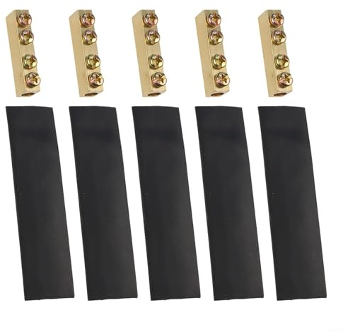 Confezione da 5 morsettiere in rame a connessione rapida per cablaggio elettrico forte e stabile, compatibili con 100A e 120A (B)