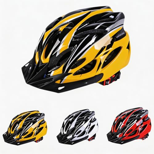 Kinderhelme/Fahrradhelme/Skatehelme/Verstellbare Helme für Jungen und Mädchen von 5 bis 15 Jahren Mehrzweck Sporthelme für Fahrräder Roller und Skates (Gelb und Schwarz)