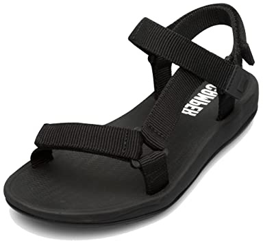 Camper Women's Match K200958 T-Strap Sandal, Noir 001, 42 EU