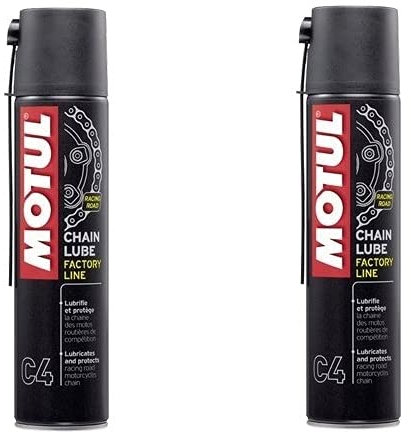 Grasso Spray per Catena Motul C4 Chain Lube Factory Line - 2x 400 ml
