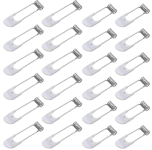 SRunDe 24 pezzi 50mm/60mm Clip a Molla da Incasso Clip di Fissaggio Anello | per GU10/MR16 Lampada LED da Incasso Faretto a Molla Fermaglio Clip per Faretti LED da Incasso Downlight Titolari