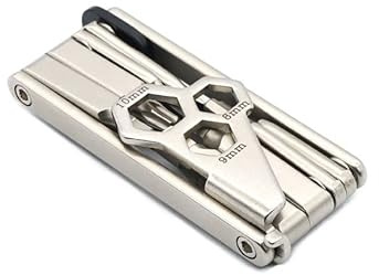 COYOTE MT 12 in 1 Bike Multitool - Compact and Lightweight Bicycle Repair Kit for Road and Mountain Bikes - Saddlebag and Pocket Friendly – Strong, No Rust, Long Leverage Bicycle Tools - Cyclist Gift