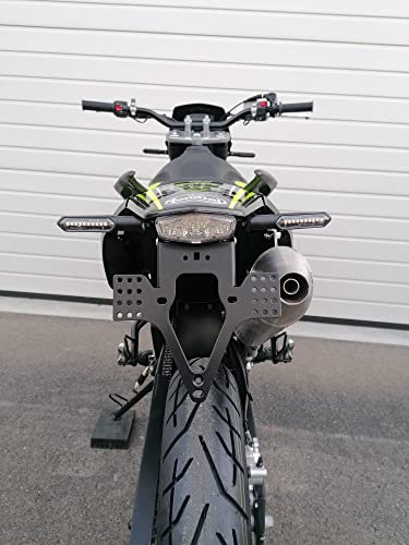 Kennzeichenhalter für FB Mondial SMX 125 Bj 2021-2024 GroFaTec EVO Kennzeichenträger Enduro smx125 Supermoto Nummernschild kurzes Heck Heckumbau KL Motors KXE 125