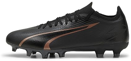 PUMA Unisex Ultra Match Fg/Ag Zapatos de fútbol, Puma Black Copper Rose, 44 EU
