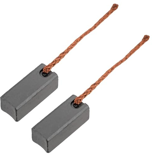 HALLMERS 2pcs 8mm x 8mm x 20mm Carbon Motor Brush - For Car Heater Radiator Fan - With Copper Wire Electrical Spare Part Accessories Electric Brushes Set Replacement Compatible Electronic Power Tool