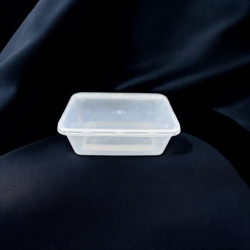 Générique 50 Barquettes Transparentes en Plastique Injecté 750 cc + Couvercles - Barquettes Micro-ondables Multifonctions pour Conserver et Servir