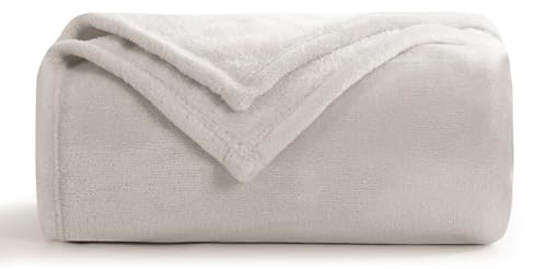 Aisbo Gosig filt, fluffig filt, beige – fleecefilt 150 x 200 cm XL, varm sofffilt, gosig filt, beige, mjuk som vardagsrum, filt, sofffilt för vinter