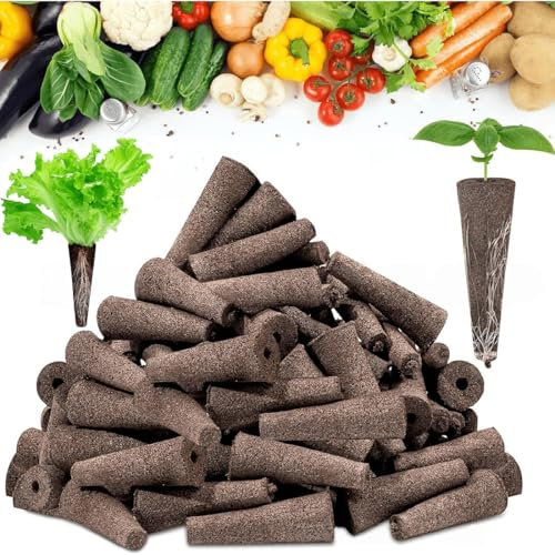 SIRLOMU 20 pièces éponges de culture de rechange, gaines de démarrage de graines, croissance des racines, pour système hydroponique, compatible avec kit de jardin intérieur, pour plantes hydroponiques