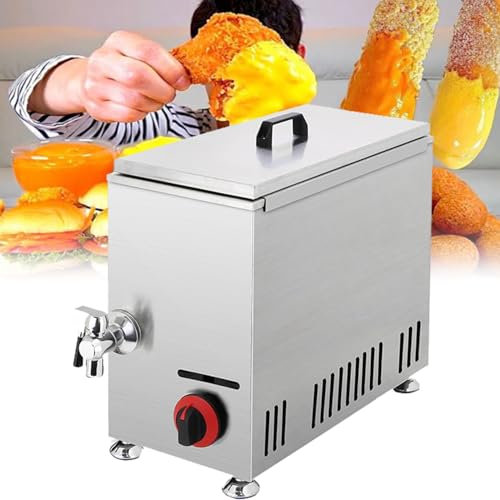 Gas Corn Dog Fritös, Kommersiell Ost Hot Dog Sticks Maker, 21l Hot Dogs Sticks Friteringsmaskin, Gas Fritös, Snacks Maskin, Korv Friteringsutrustning