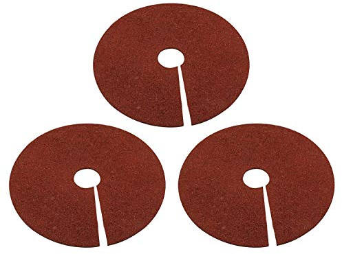 Fasmov gummi mulch ring träd skyddsmatta träd skydd ogräs mattor, 61 cm, 3-pack