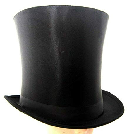 Stylex Party Black Extra Tall Top Hat Stove Pipe Hat Fancy Dress Halloween Steampunk Costume Fancy Dress Victorian