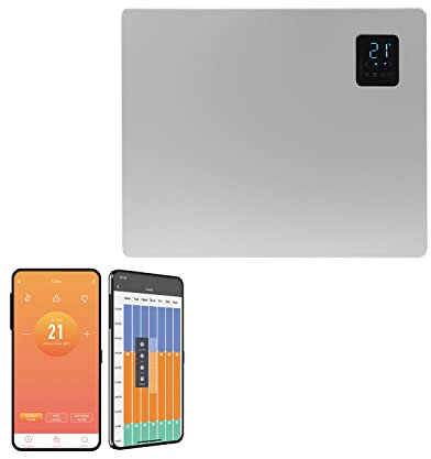 Caldo WiFi Electric Panel Heater, Slimline Smart Electric Radiator Wall Mounted or Portable Radiator LOT 20 Compliant Efficient Eco friendly/Energy saving, Convector Radiator (1000W)