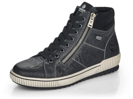 Remonte Women Lace-Up Shoes D0772, Ladies Comfort Shoes,Removable Insole,Water Repellent,remonteTEX,Flexible,Winter,Water Repellent,tex,Schwarz,38 EU / 5 UK