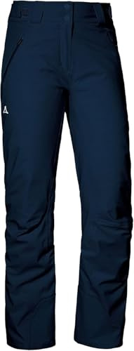 Schöffel Weissach L Pantalones de esquí Impermeables y Cortavientos, cálidos Pantalones de Nieve con Refuerzo contra Golpes en los Bordes de esquí y paranieves, Blazer Azul Marino, 44