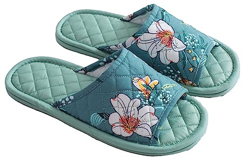 SJTJSPX Pantoufle Invités Non Jetables Pantoufle Voyage Antidérapantes Chaussons Intérieur en Coton Epais Pantoufles de Hotel Spa Chaussures de Maison Chausson Invité Lavable pour Femme Homme