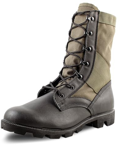 Belleville Men's Canopy Jungle Tactical Boot - Shock-Absorbing Military Boots - Tactical Design with Puncture-Resistant Insole - Panama Outsole Traction - Olive Drab - 10