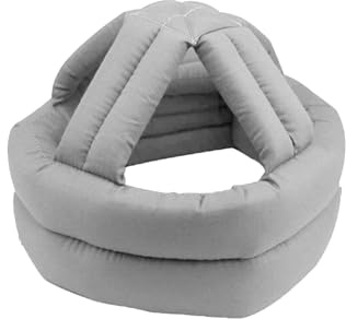 Elderly Head Protection Helmet,Anti-Fall Safety for Seniors,Adjustable 25.2-28.7 Universal Fit with Breathable Padding (Gray)