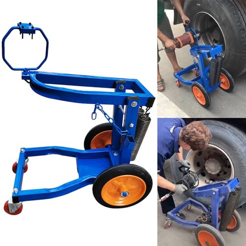 FOFLYRN 2,5 cm Druckluft-Schlagschrauber, mobiler Wagen, 2,5 cm pneumatischer Schlagwerkzeugwagen, 2,5 cm Schlagschrauber, 2,5 cm Schlagpistole, robuster Schlagschrauber-Werkzeugwagen, blau, 1 Stück.