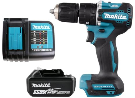 Makita DHP487SF 18V Cordless Combi Drill with 1 x 3.0Ah Battery & Charger