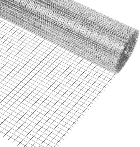 AMFUN Nätnät, finmaskigt, nätnät, nätnät, 40 cm x 3 m för insektsnät, mustråd, med 6 mm maskstorlek, växtnät för uppbäddar, varmförzinkad