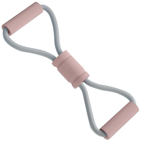 Syengery Bandas de Resistencia, Bandas de Ejercicio en Forma de 8 con Asas para Estiramiento, Equipo de Fitness Portátil para Yoga Brazos Espalda Hombros Pecho Casa