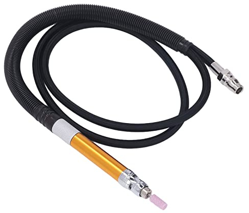 Cryfokt Juego de Herramientas para Grabado, Ideal para Metal y Carpintería, Microneumático de Aire, Amoladora Tipo Lápiz, 70000RPM, 90PSI