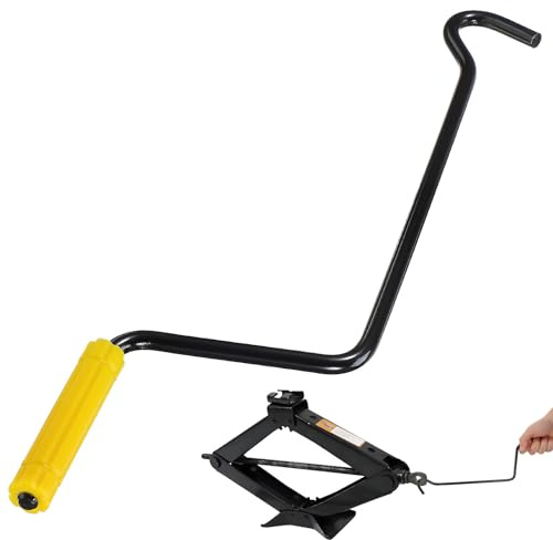 SHINEOFI 14 Inch Jack Handle Replacement Steel Hand Crank Lever for Car Jack Accessories Vehicle Repair Trailer Lifting Tool