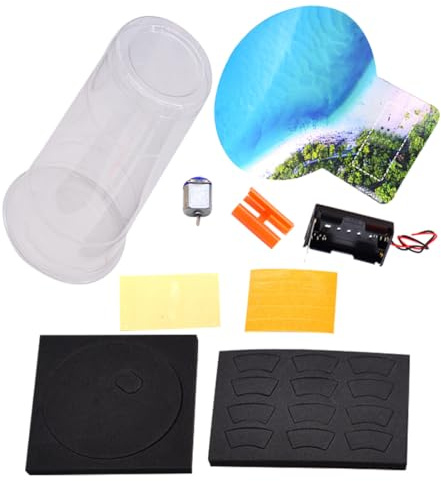 JOINPAYA Educational Tornado Maker Stem Science Kit, Battery Operated Small Tornado with DIY Assembly, Weather and Physics Learning for Elementary Students