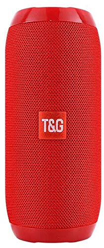 ELLENNE CASSA SPEAKER BLUETOOTH RICARICABILE 10W WIFI ALTOPARLANTE WATERPROOF RADIO TG117 (Rosso)