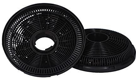 Wiggo Aktivkohlefilter Dunstabzugshaube 2 Stück I Ersatz Kohlefilter für 50/60cm I Dunstabzug-Filter säubert Luft von Dampf, Fett & unangenehmen Gerüchen I Abzugshaube-Umluft-Kohlefilter