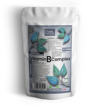 90 x Dr Herbal™ Vitamin B Complex Contains B-1 (thiamine) B-2 (riboflavin) B-3 (niacin) B-5 (pantothenic Acid) B-6 (pyridoxine) B-7 (biotin) B-9 (folic Acid) B-12 (cobalamin)