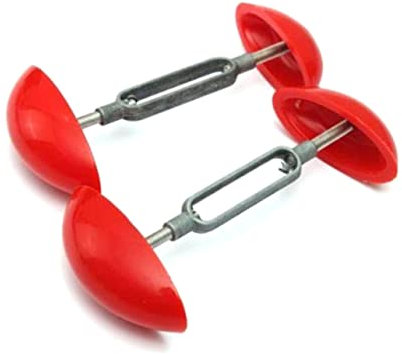 Homoyoyo 1paire Chaussures à Talons Cuir avec Embauchoirs Ajustables Aluminium Système Élargissement pour Rouge