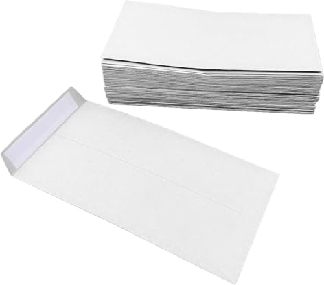 XINGSUI 60 Pezzi Buste per Lettere, Bianco, Mini Buste, per la casa,ufficio