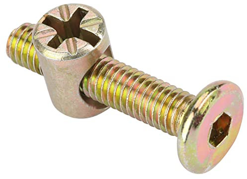 10 Pièces écrou à Tête de Marteau en Carbone de Haute qualité, Vis Plate Vis Lit, Vis 110Mm Couleur Acier zingué Vis à Tête Plate Hexagonale écrou à Tête de Marteau (6 * 30mm 10