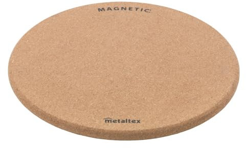 Metaltex Kork-Untersetzer 20cm Magnet – Mit Magnet, schützt Tisch, Theke, Oberflächen